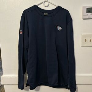 Nike Tennessee Titans navy on field apparel waffle crew neck XL